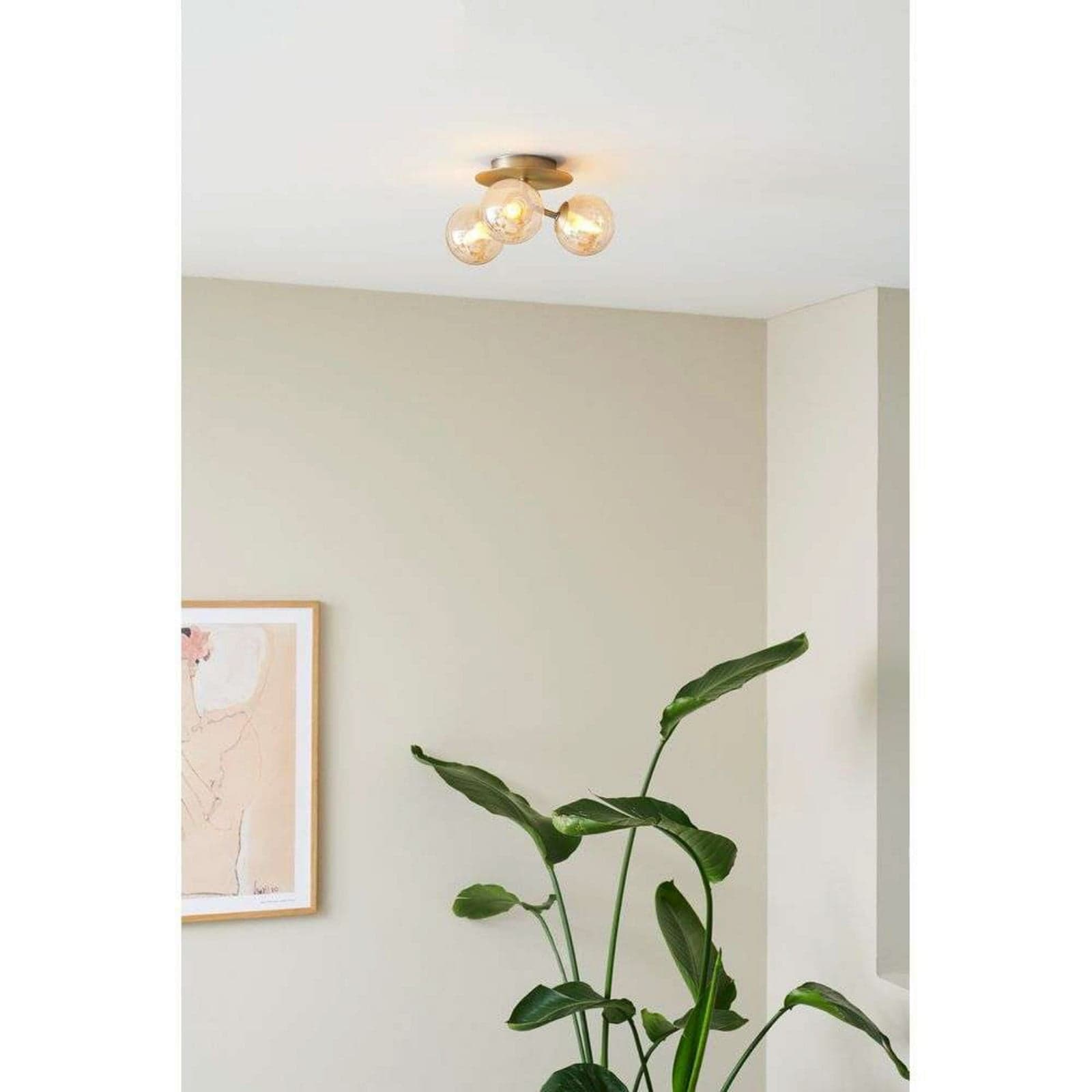 Atom Trio Taklampe Opal - Halo Design - Stue - Metall