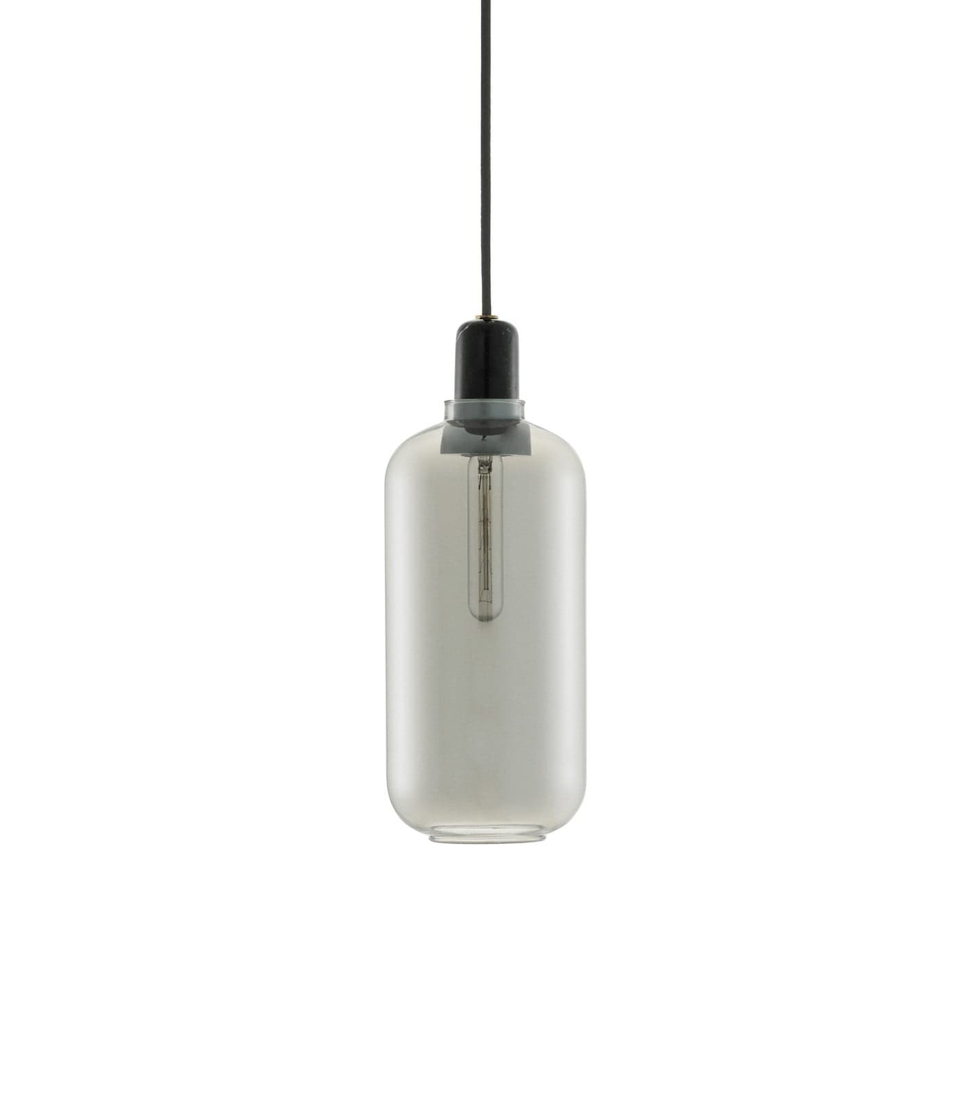 Amp Pendel Large Røyk/Svart - Normann Copenhagen - Stue - Glass