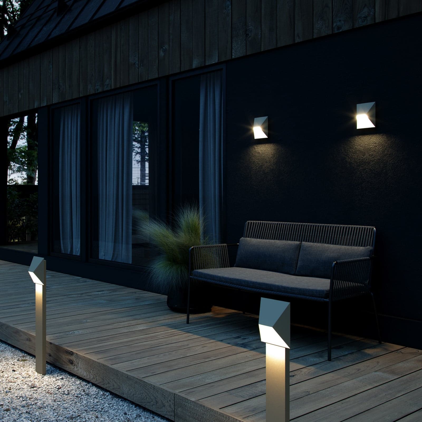 Pontio Hage Lampe Sanded - Nordlux Pontio Garden - Moderne - Metall - Med en lyskilde