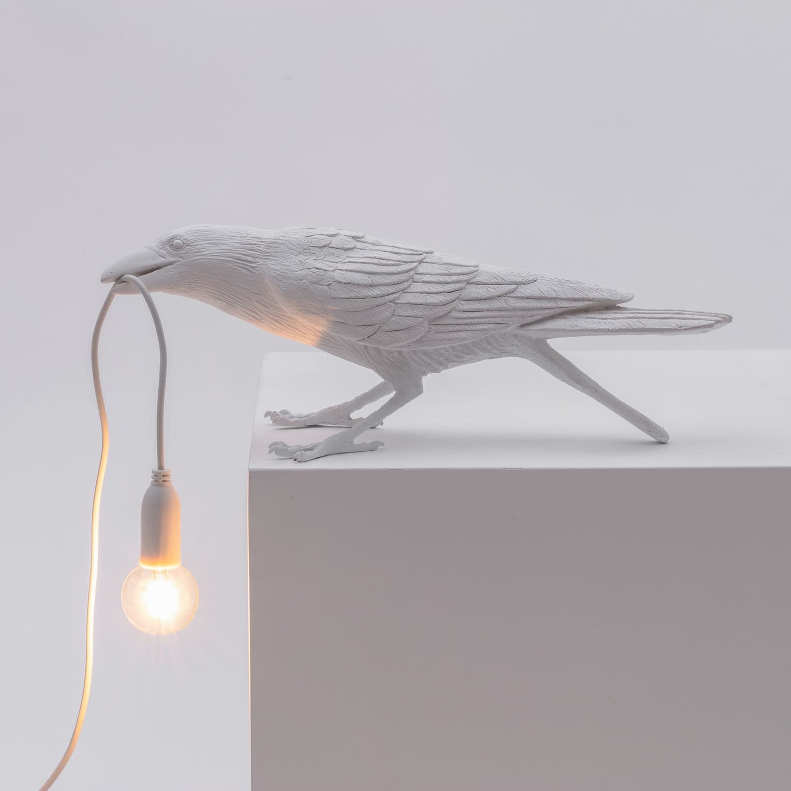 Bird Lamp Playing Bordlampe Hvit - Seletti - Stue - Design - Plast