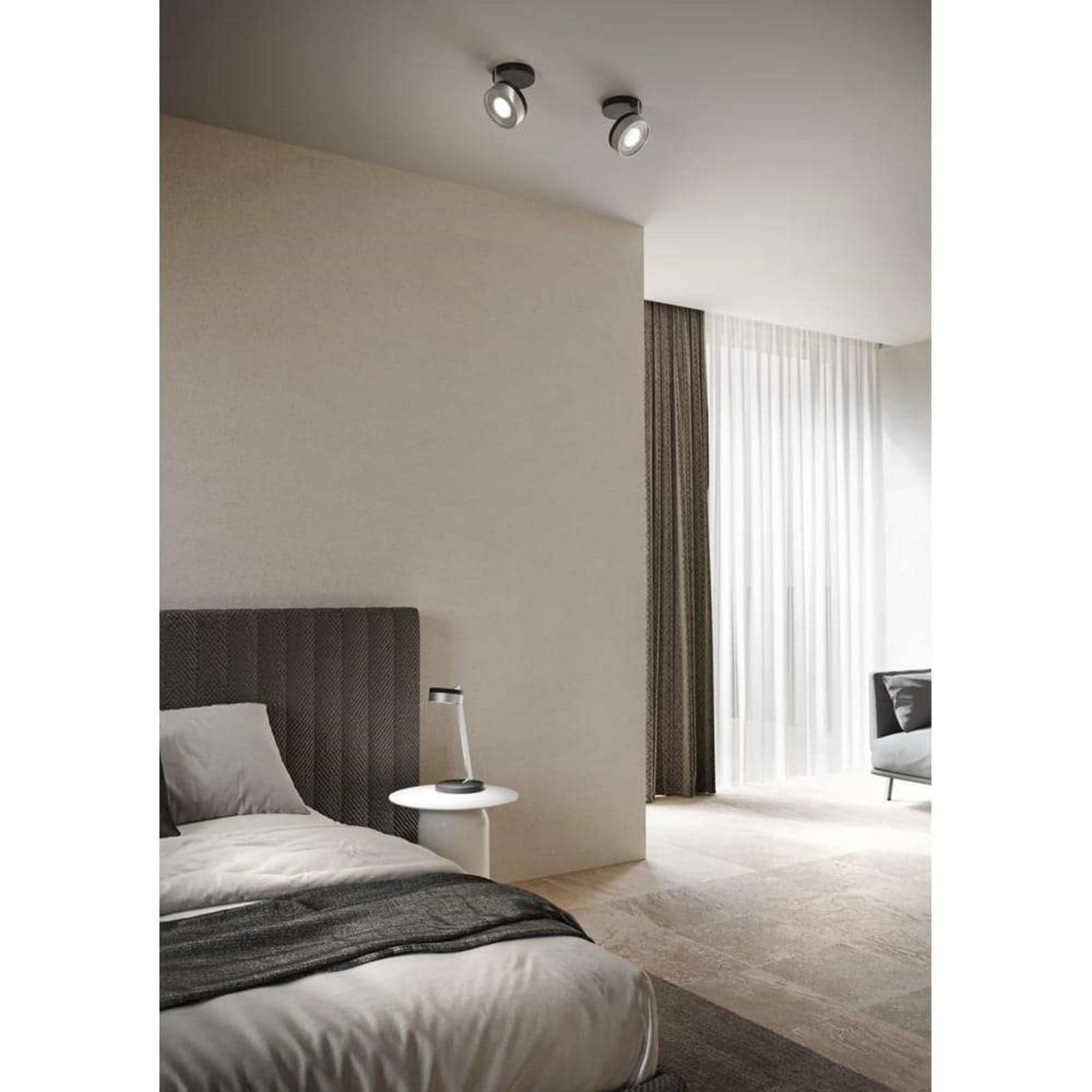Blade C1 Slim downlight, svart/sølv - Light-Point - Stue - Aluminium