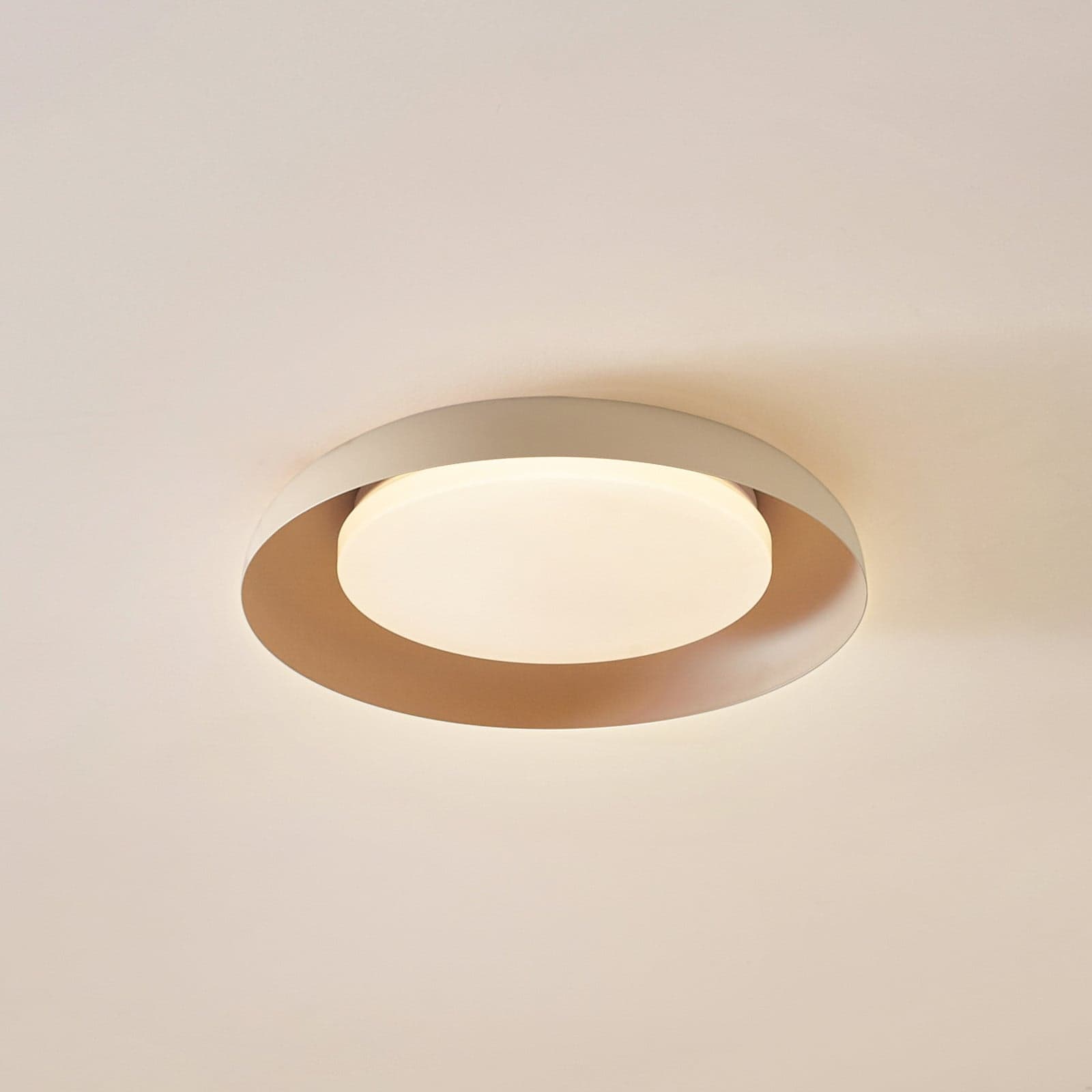 Florie LED Taklampe Beige - Lindby - Stue - Moderne - Plast - Plafond