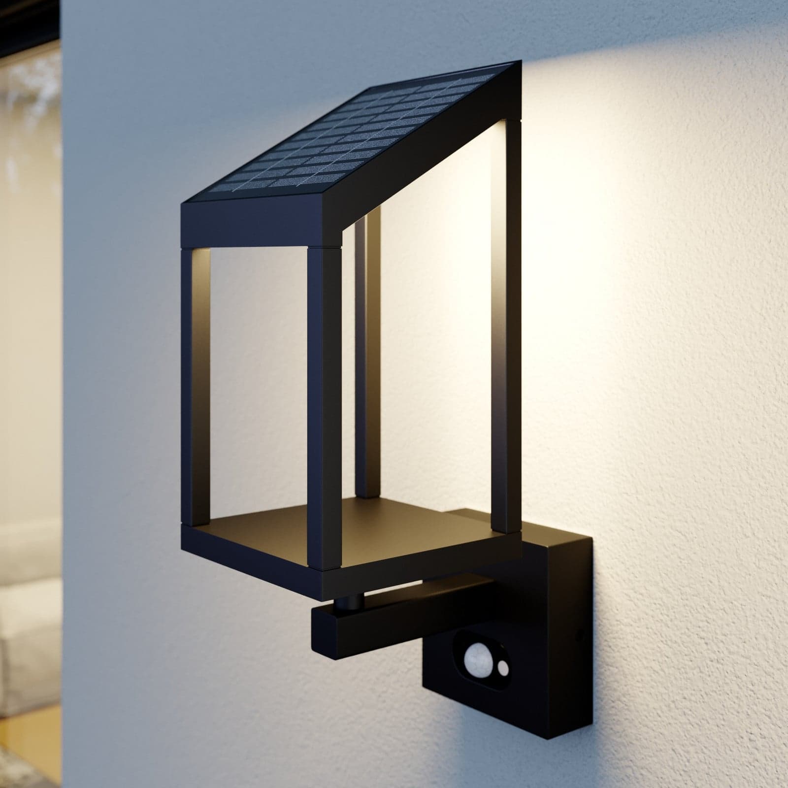 Timeo LED Solcelle Vegglampe Graphite - Lucande - Moderne - Metall - Kantet