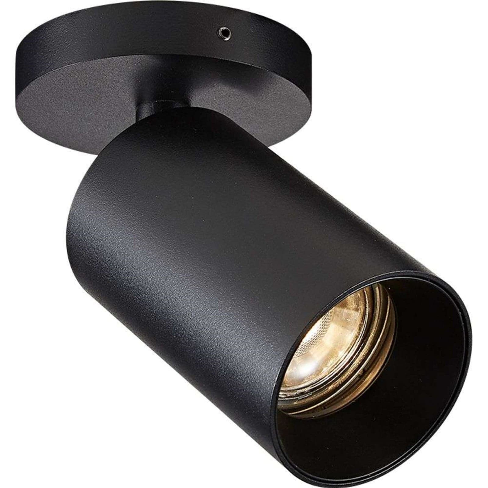 SpotOn Circle1 Tak/Vegglampe Svart - Antidark - Stue - Aluminium