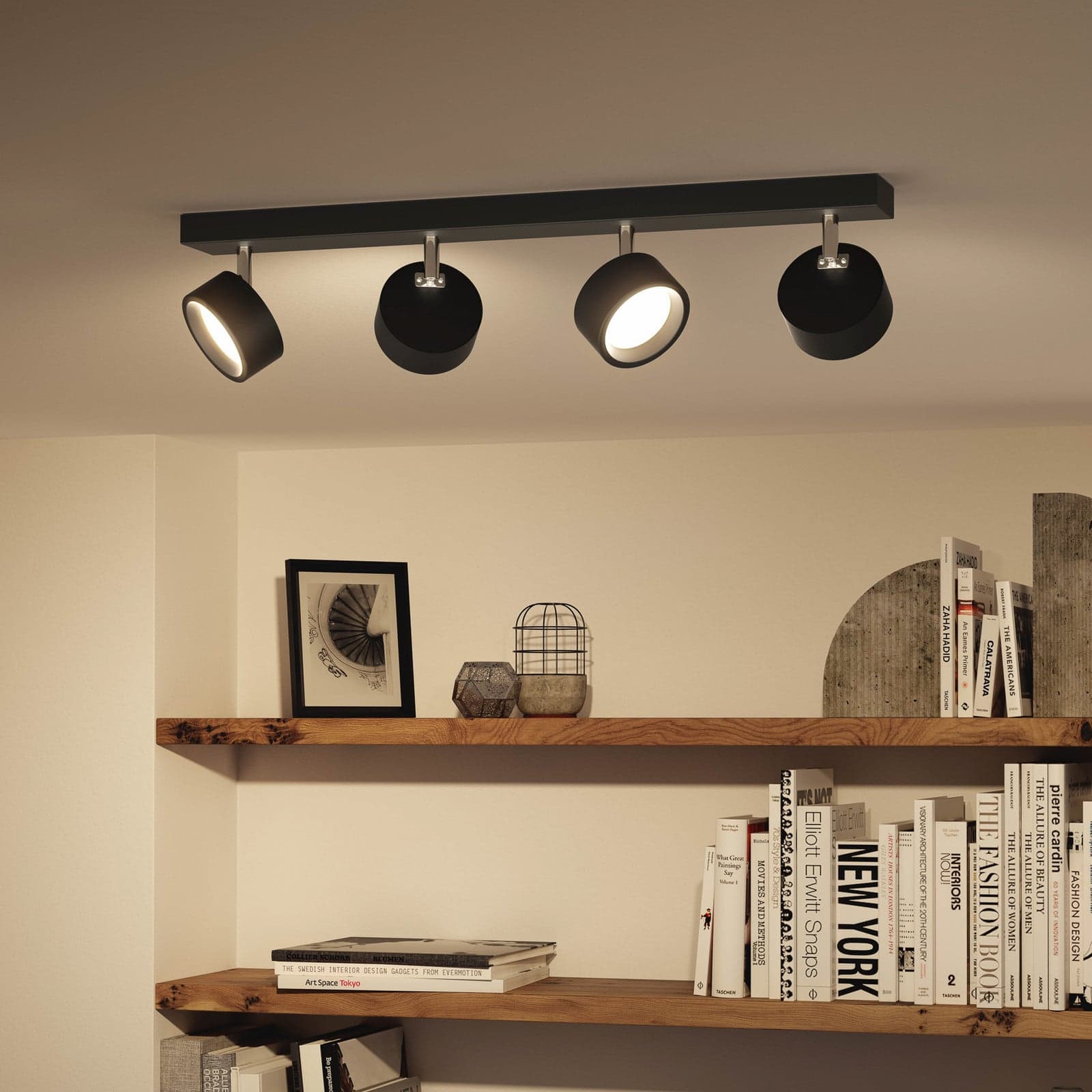 Bracia LED-downlight 4 lyskilder, svart - Philips - Stue - Moderne - Metall - Med flere lyskilder