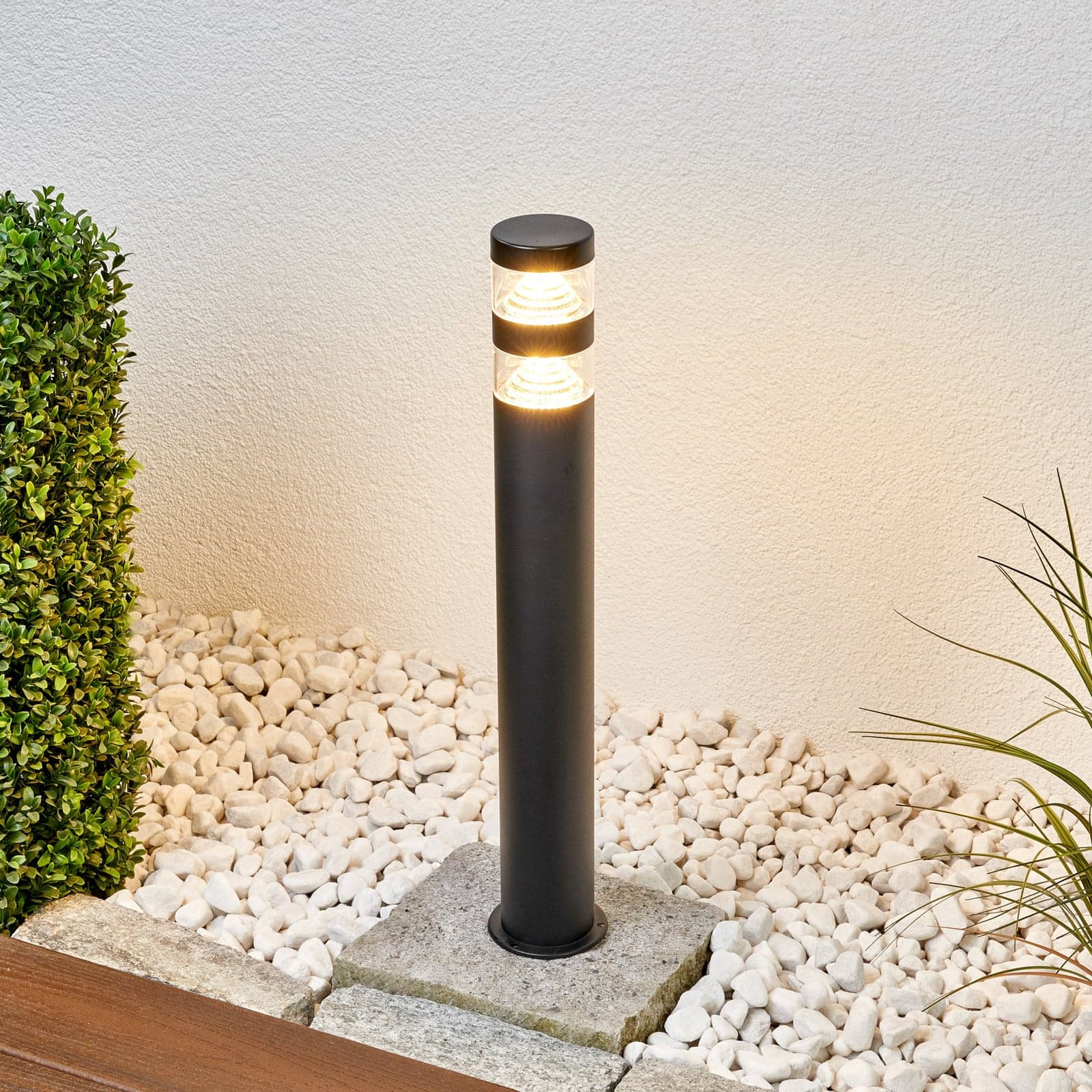 Lanea LED Hage Lampe Stainless Steel - Lindby - Terrasse - Moderne - Rustfritt stål - Med en lyskilde