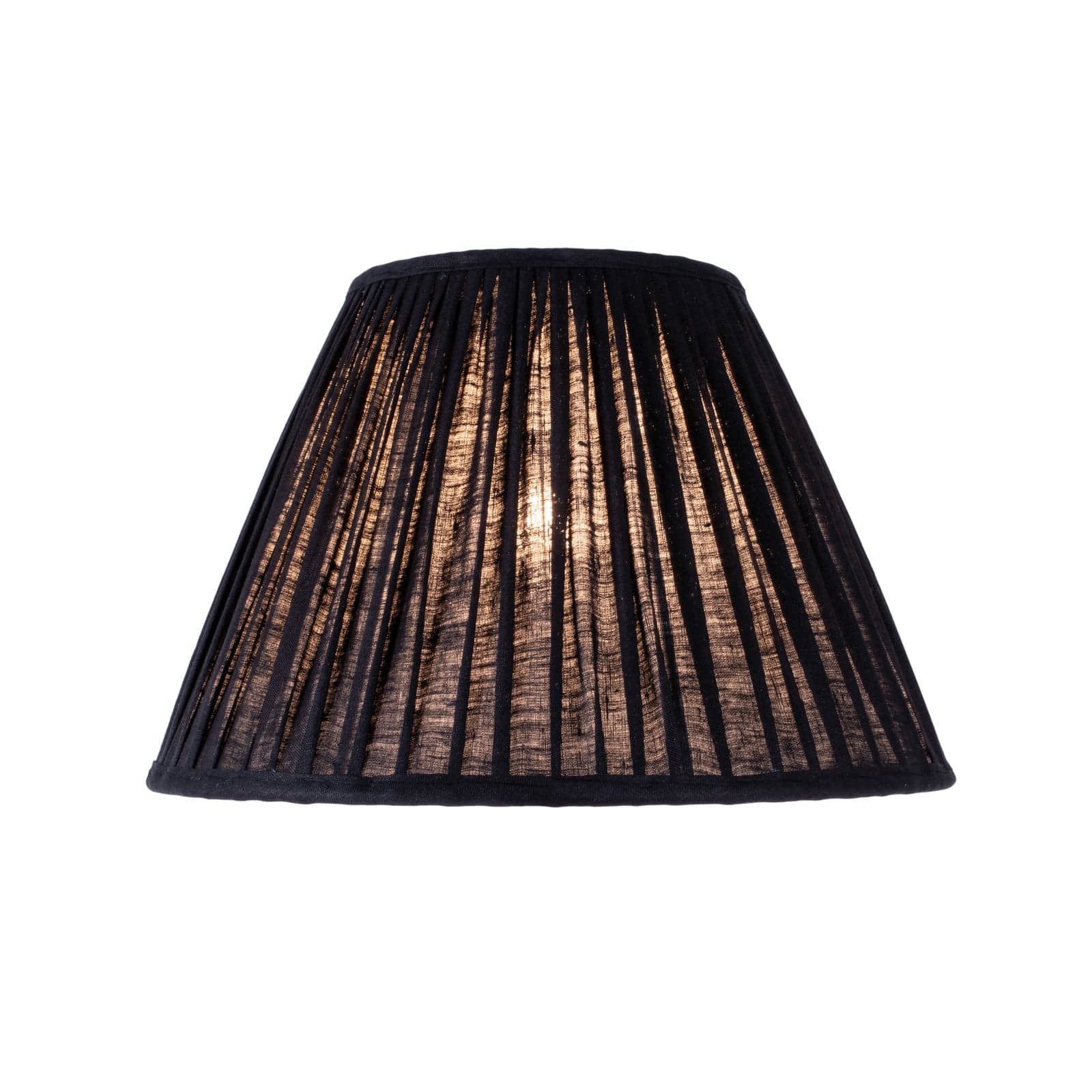 Ella lampeskjerm, svart, Ø 33 cm, lin – Watt & Veke Watt & Veke - Design - Stoff / Tekstil