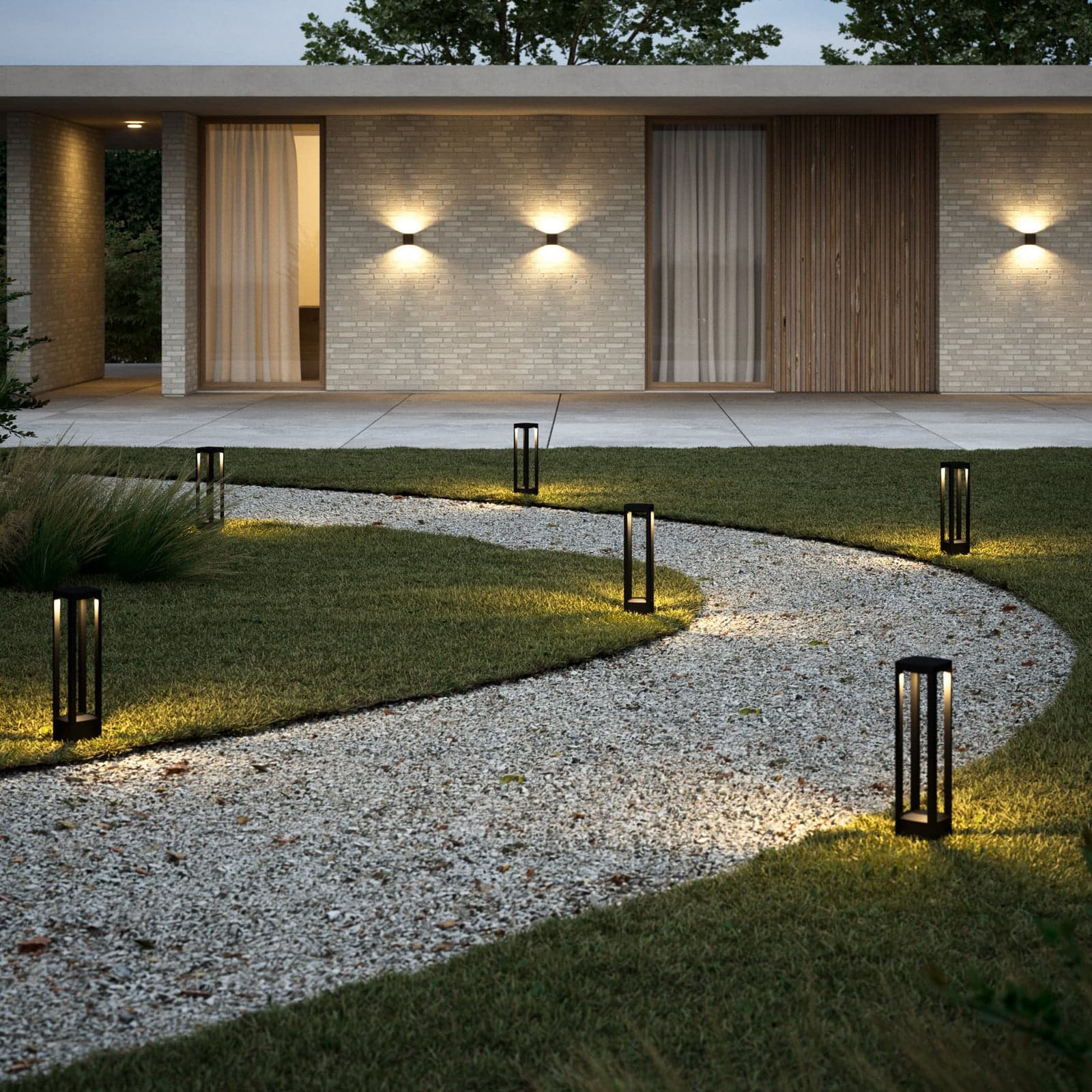 Mirage LED-veilampe svart, 48 cm, CCT, IP54 - Light-Point - Balkong - Design - Aluminium - Med en lyskilde