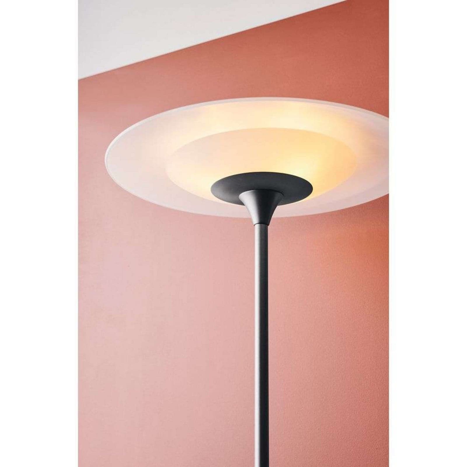 Baroni Gulvlampe Ø46 Black/Opal - Halo Design - Stue - Metall