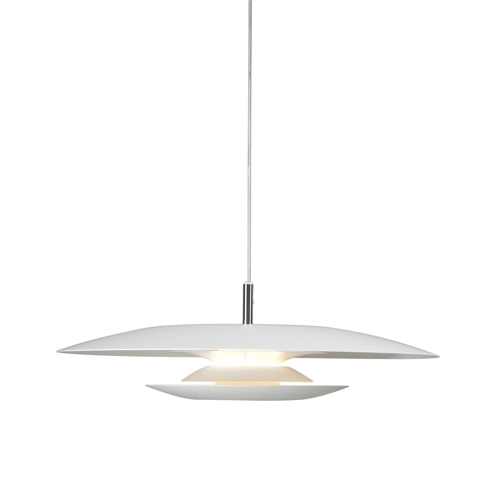 Eclipse hengelampe, Ø 48 cm, hvit, metall, G9 - Belid - Stue - Design - Med en lyskilde