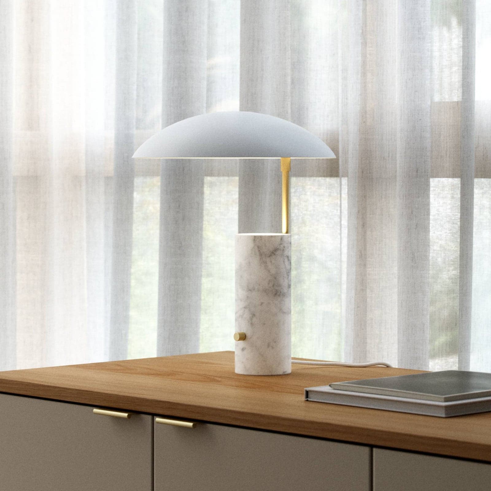 Mademoiselles Bordlampe Hvit - DFTP DFTP by Nordlux - Stue - Design - Stein - Med skjerm