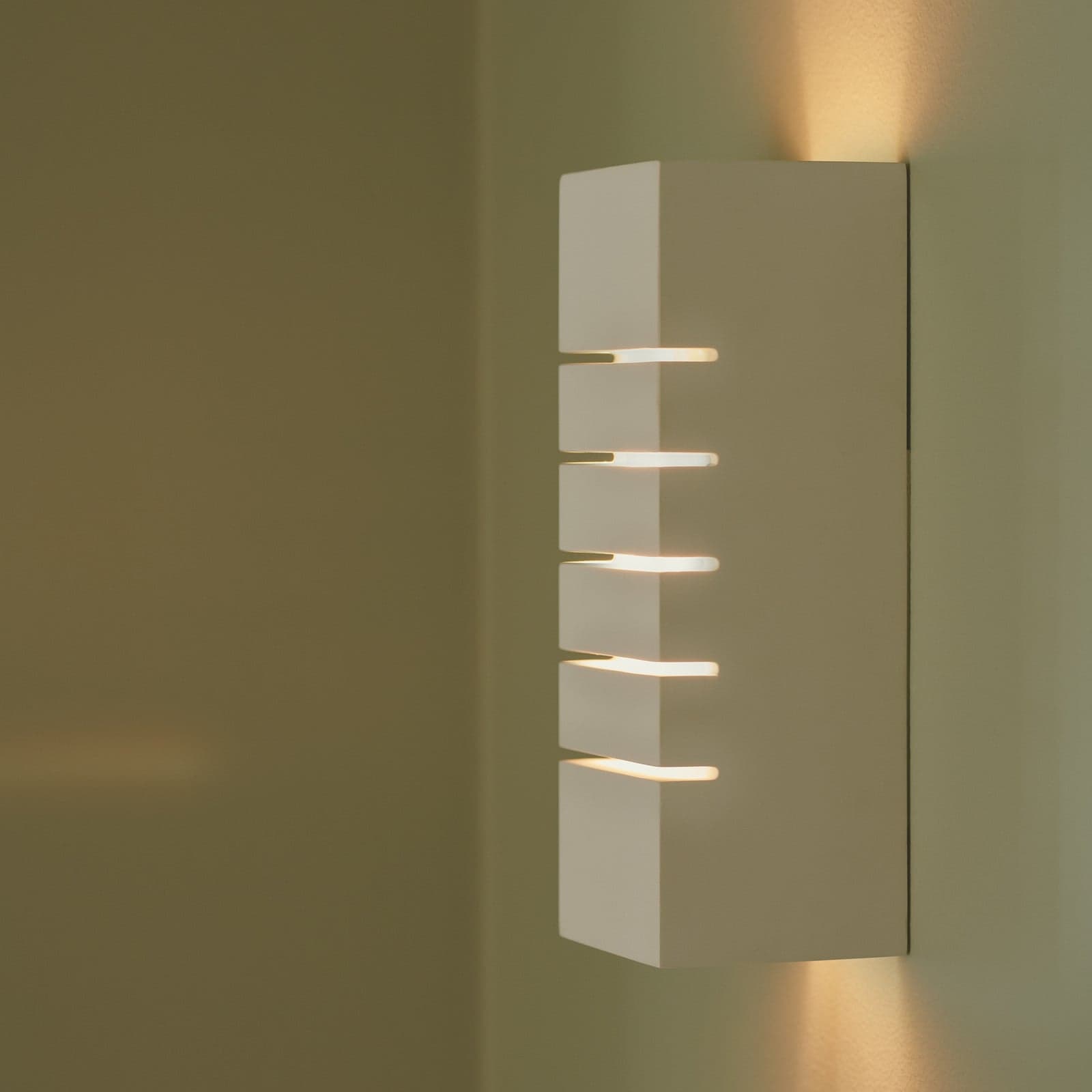 Lancio Square Vegglampe White - Nordlux - Entré - Gips / Leire - Med en lyskilde