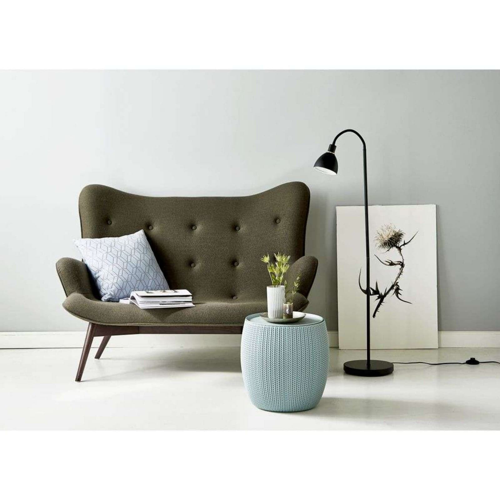 Ray Single gulvlampe svart - Nordlux - Stue - Moderne - Metall - Med skjerm