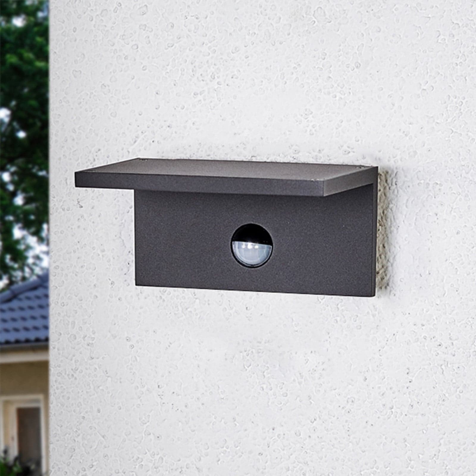 Darina LED Utendørs Vegglampe w/Sensor Graphite - Lucande - Moderne - Metall - Med en lyskilde