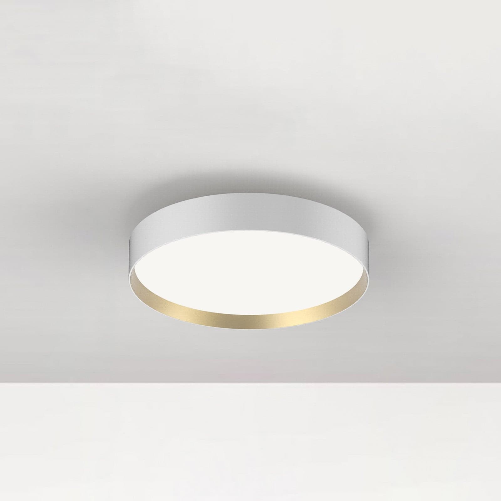 Lucia 35 Taklampe White/Gold - Loom Design - Stue - Moderne - Metall - Rund