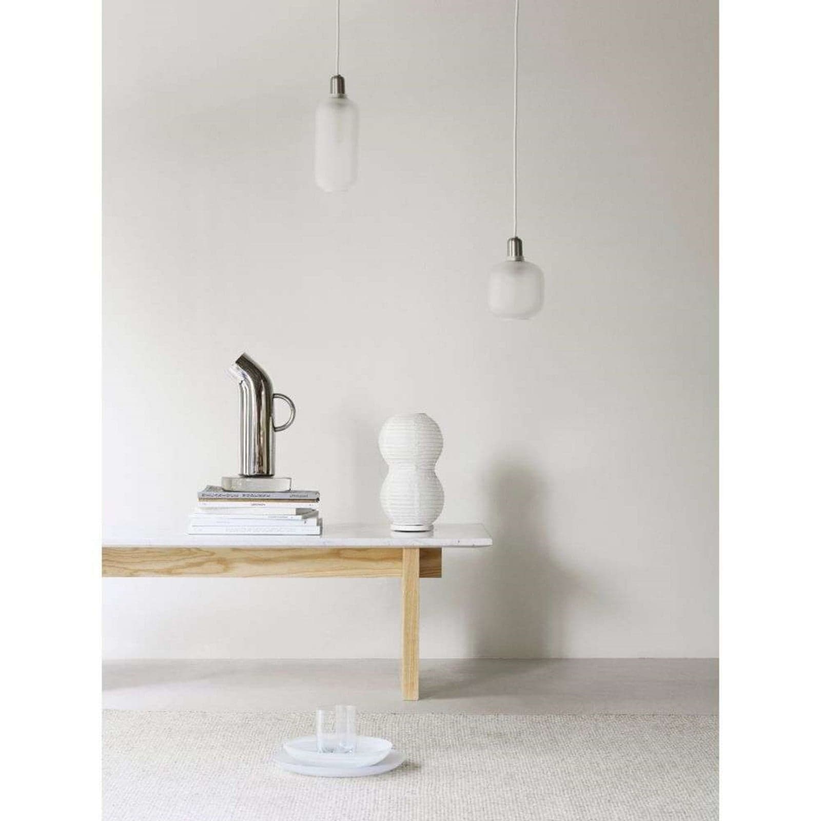 Amp Pendel Large Matt/White - Normann Copenhagen - Stue - Glass