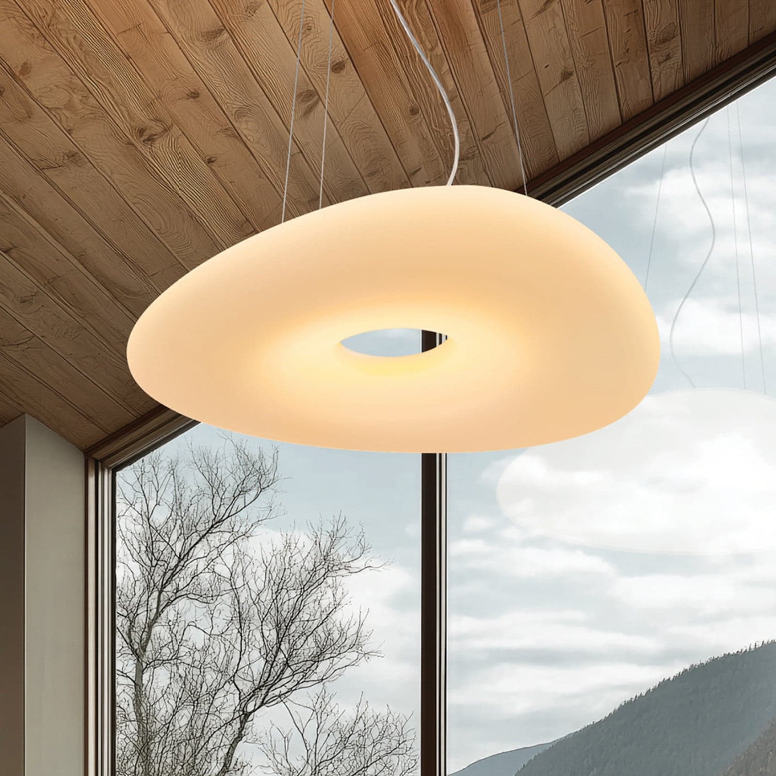 Mr. Magoo LED-hengelampe, Ø 76 cm, Phase - Stilnovo - Stue - Design - Plast - Med en lyskilde