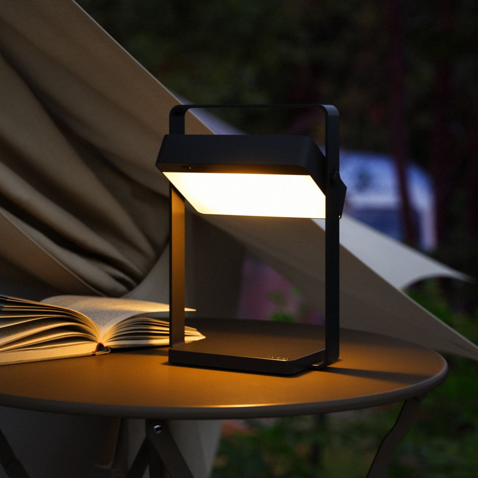 Saulio Solar bærbar bordlampe IP44 svart - Nordlux - Stue - Moderne - Aluminium - Med en lyskilde