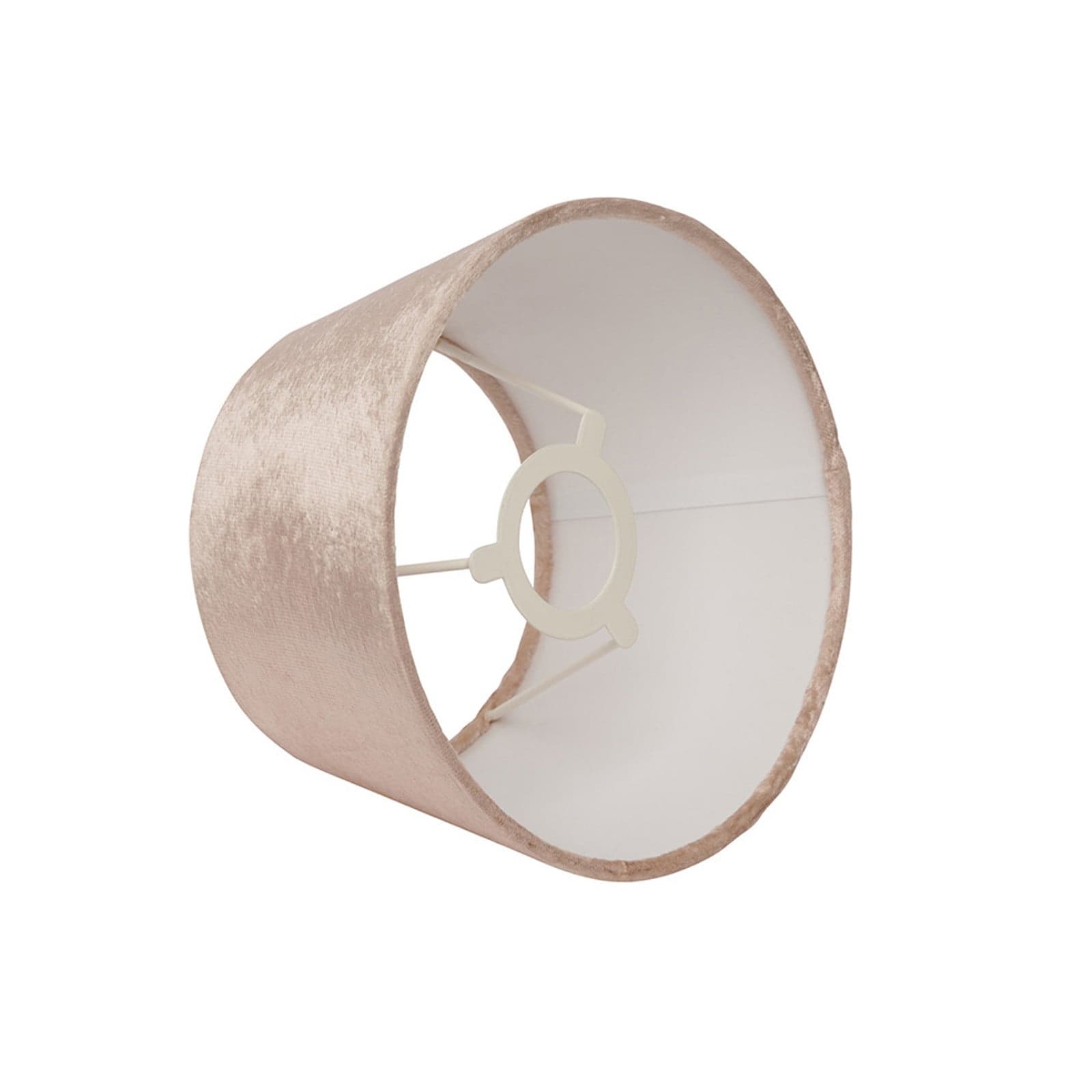 Lola lampeskjerm, beige, Ø 33 cm, fløyel – Watt & Veke - Design - Stoff / Tekstil