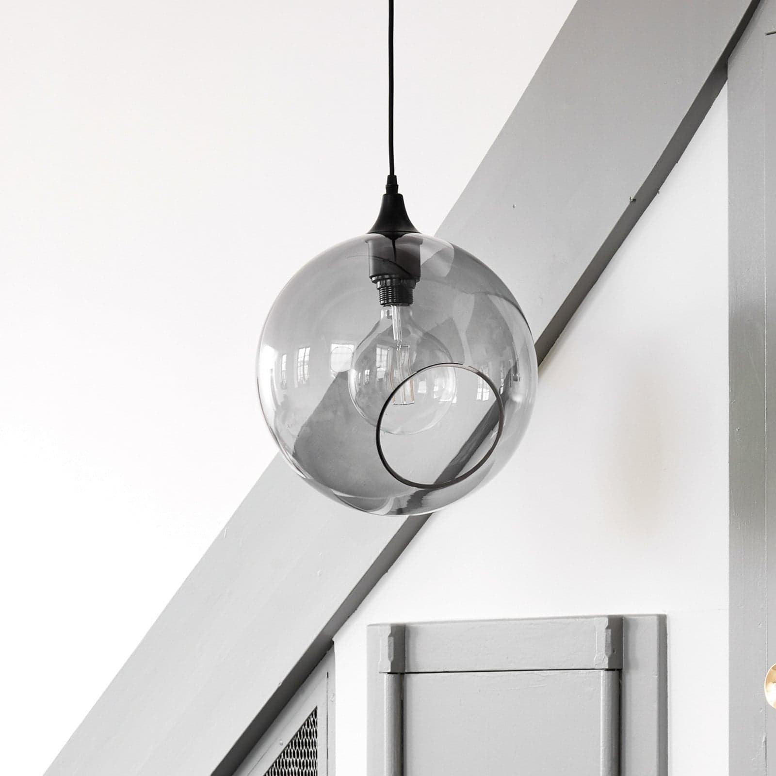 Ballroom XL pendellampe Smoke - DESIGN BY US - Stue - Glass - Med en lyskilde