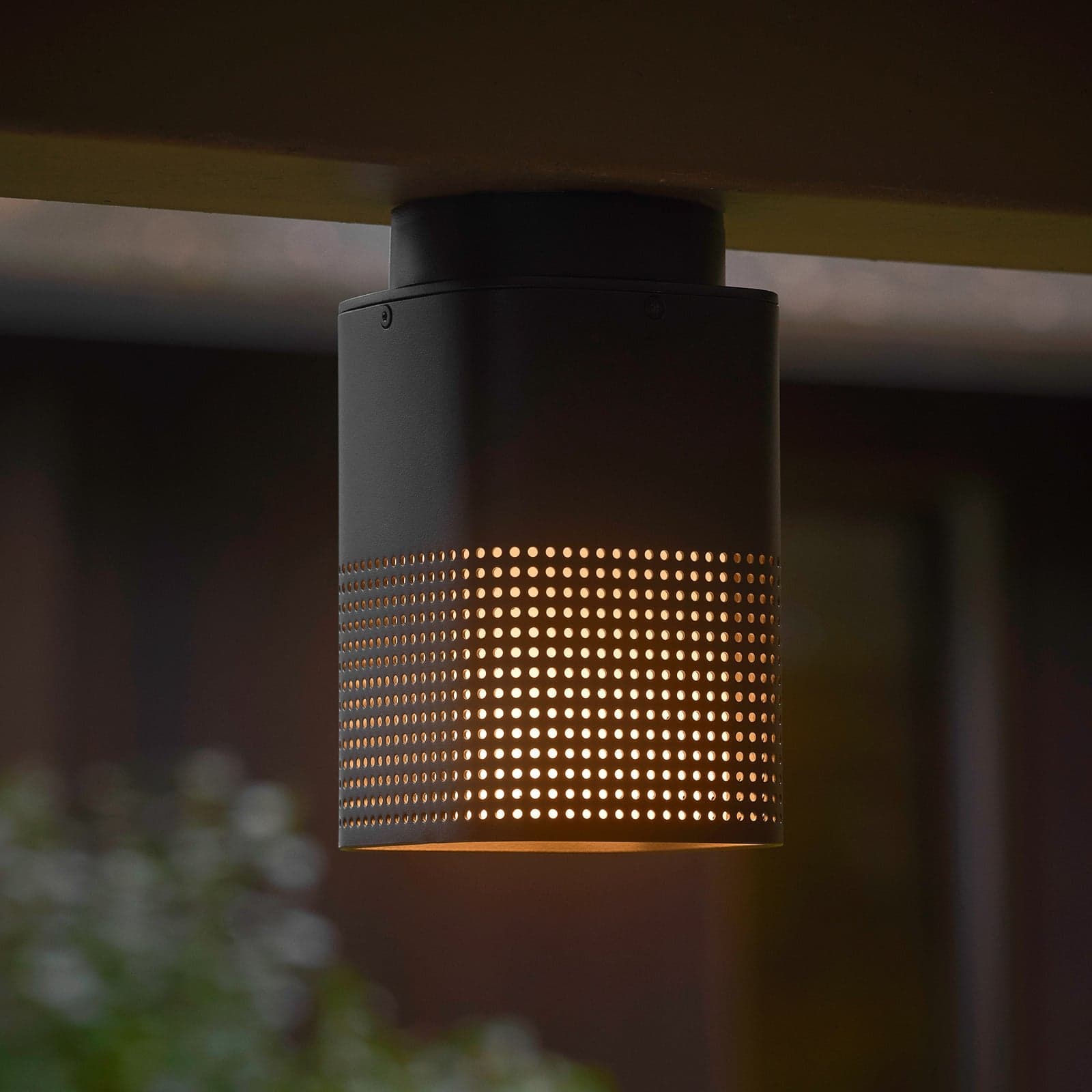 Sidara Seaside utendørs taklampe, IP54, E27 – Nordlux - Balkong - Moderne - Aluminium - Kantet