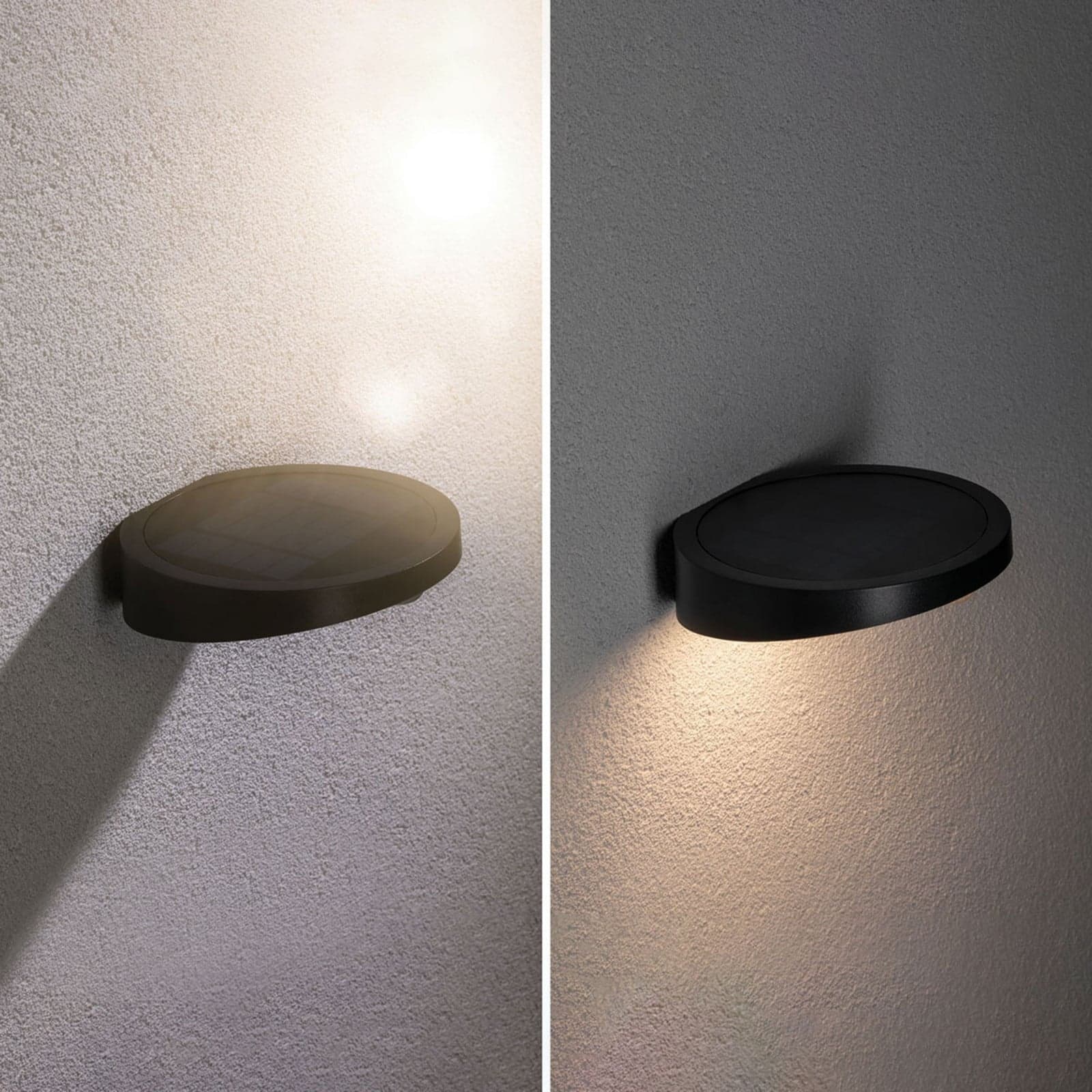 Ryse LED-solcellelampe for utendørs bruk, antrasitt - Paulmann - Moderne - Plast - Rund
