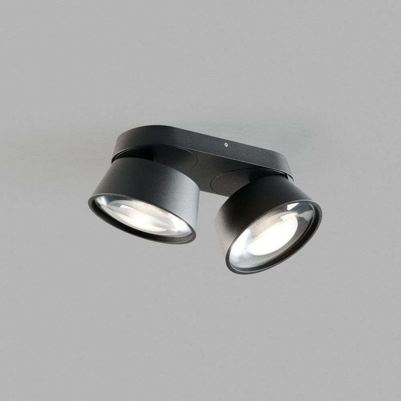 Vantage 2 LED-spot, svart, 2 lyskilder, justerbar – Light-Point - Stue - Aluminium