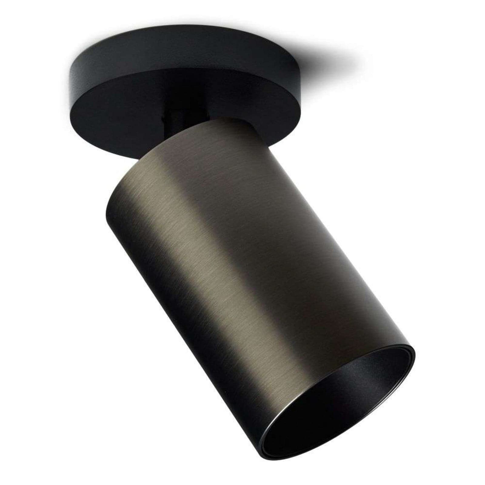 SpotOn Circle1 tak-/vegglampe, grå/svart - Antidark - Stue - Aluminium