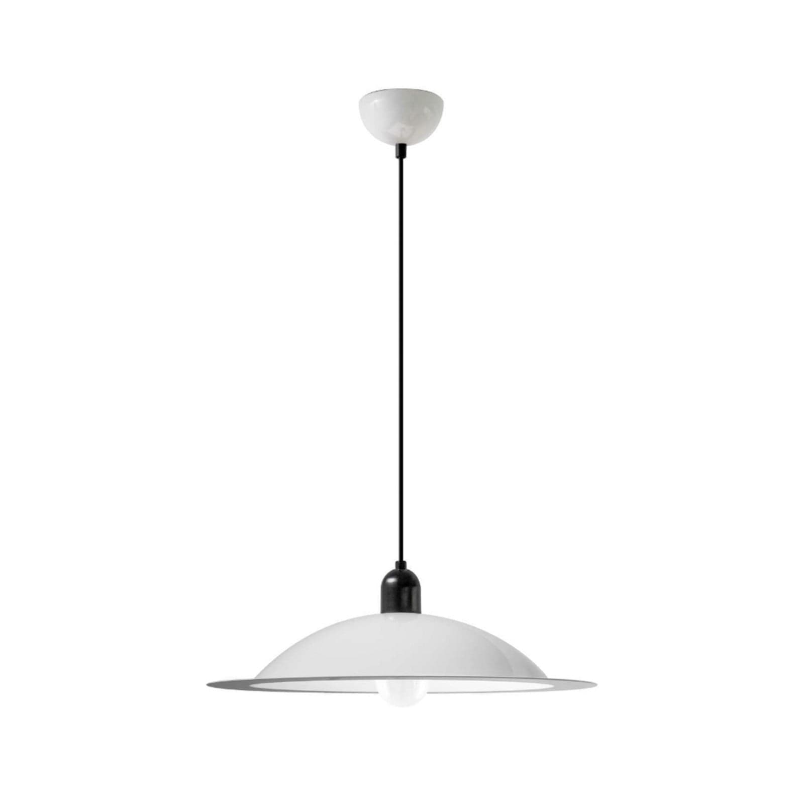 Lampiatta LED-hengelampe, hvit, Ø 50 cm - Stilnovo - Stue - Design - Metall - Med en lyskilde