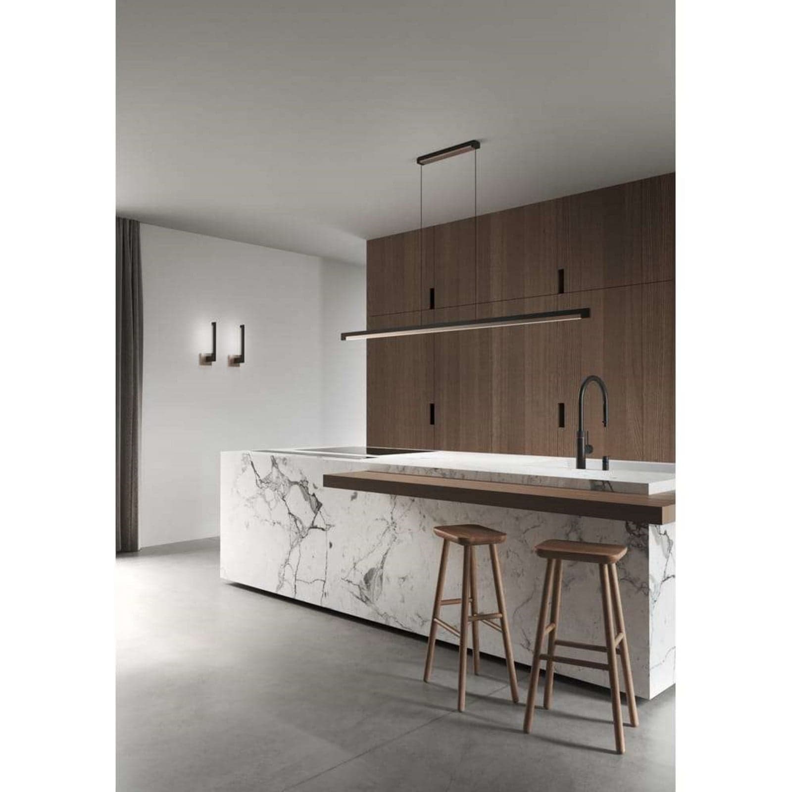 Inlay W2 Linear vegglampe svart/gull 16,9 cm - Light-Point - Stue - Aluminium