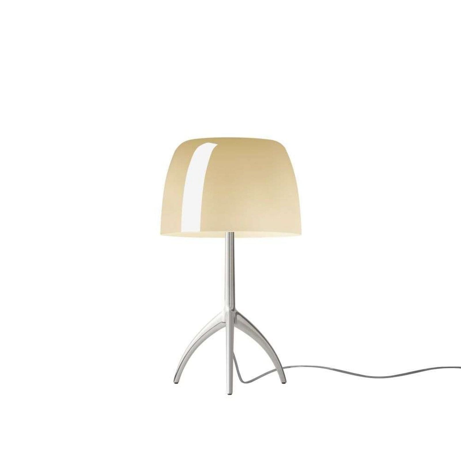 Lumiere Piccola bordlampe, aluminium/beige, 35 cm - Foscarini - Stue