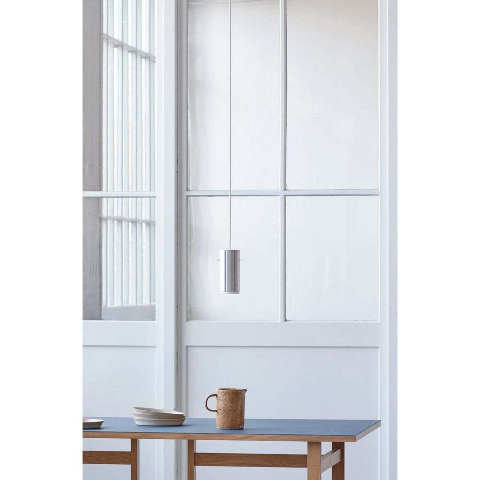Tube Pendel Small Brushed Aluminium - Moebe - Stue