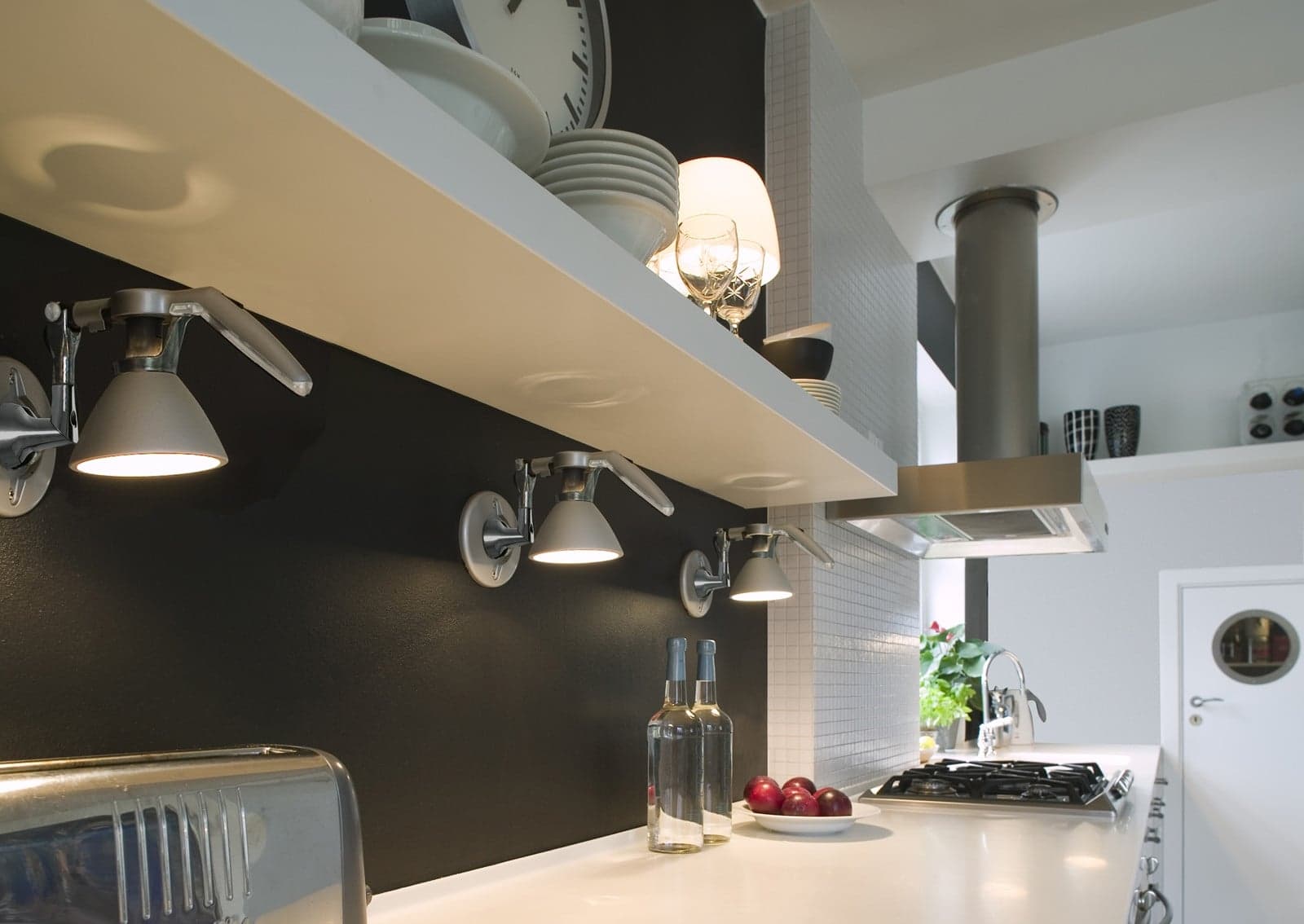 Fortebraccio Vegglampe Hvit E14 - Luceplan - Stue - Metall