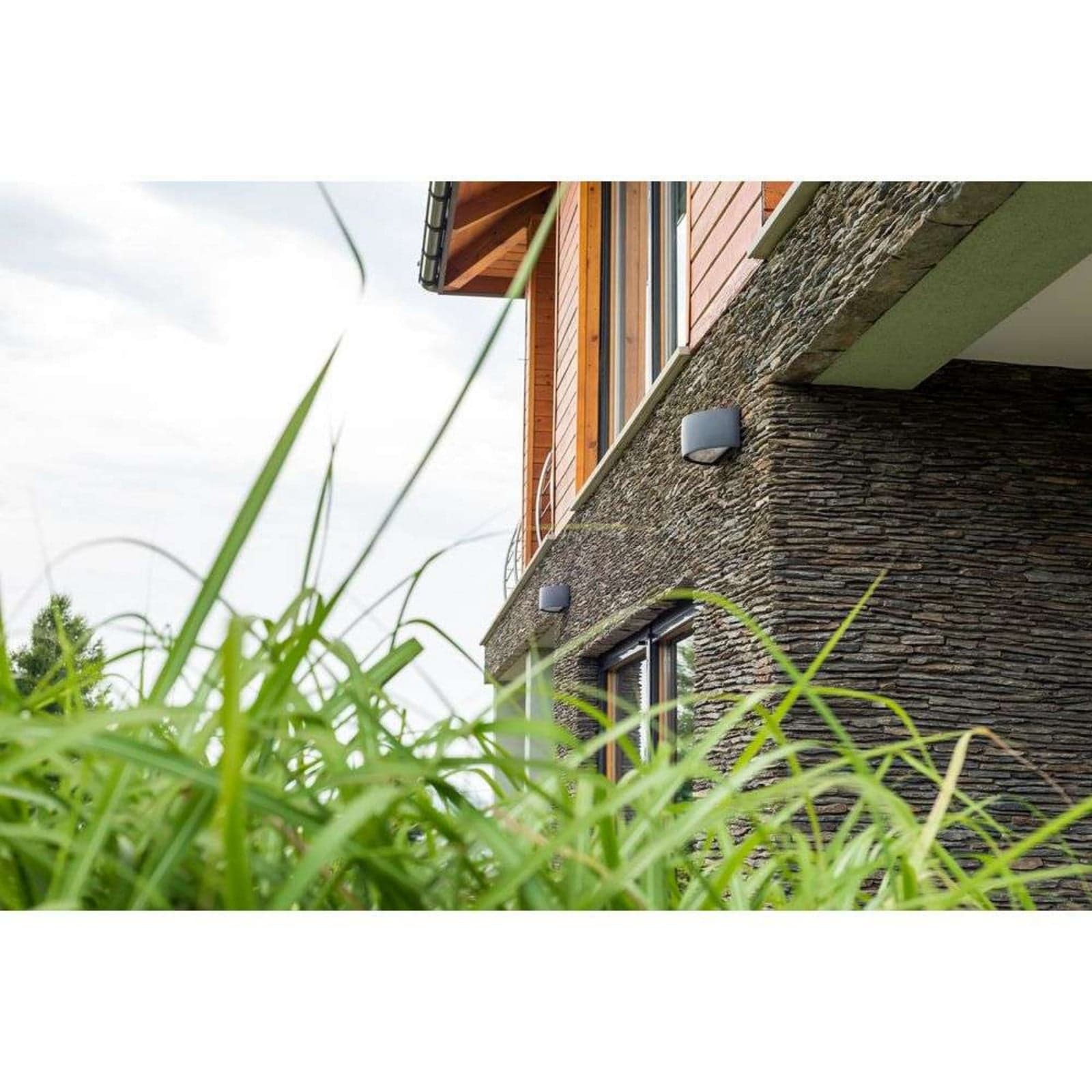 Vasa E27 Utendørs Vegglampe Grafitt - Norlys - Terrasse - Aluminium