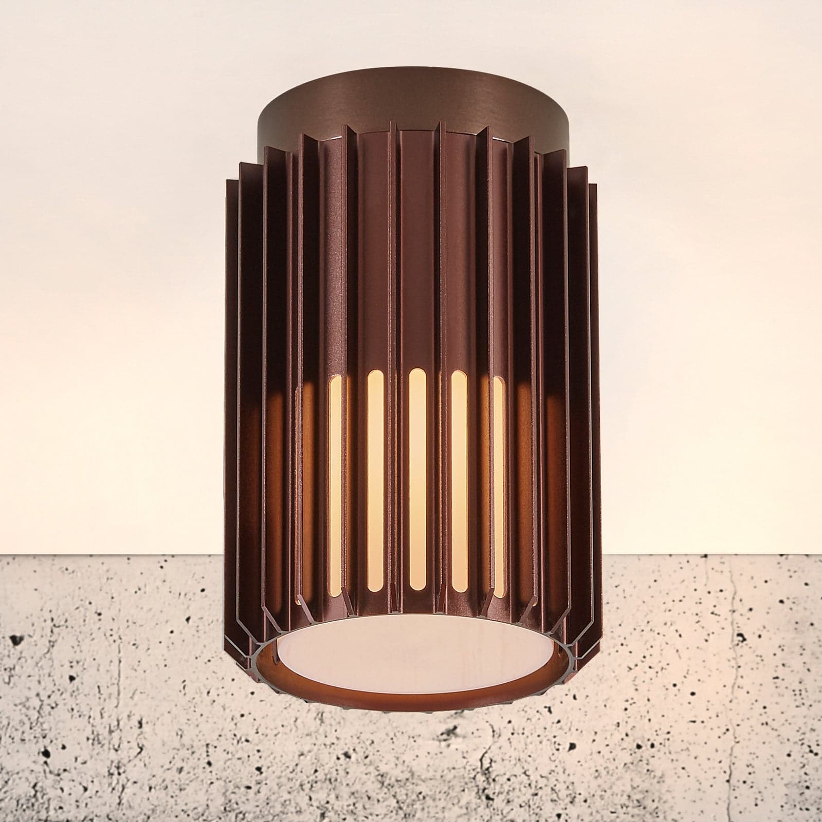 Aludra utendørs taklampe Seaside Brown Metallic - Nordlux - Terrasse - Design - Aluminium - Rund