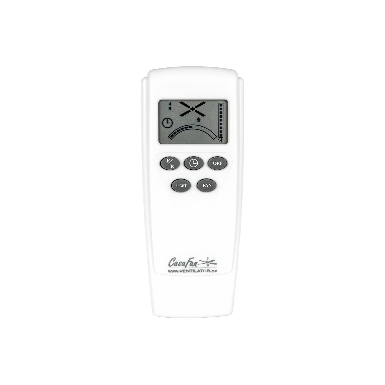 Regento takvifte, krom og tre, DC-motor, Ø 140 cm – CasaFan - Stue - Moderne