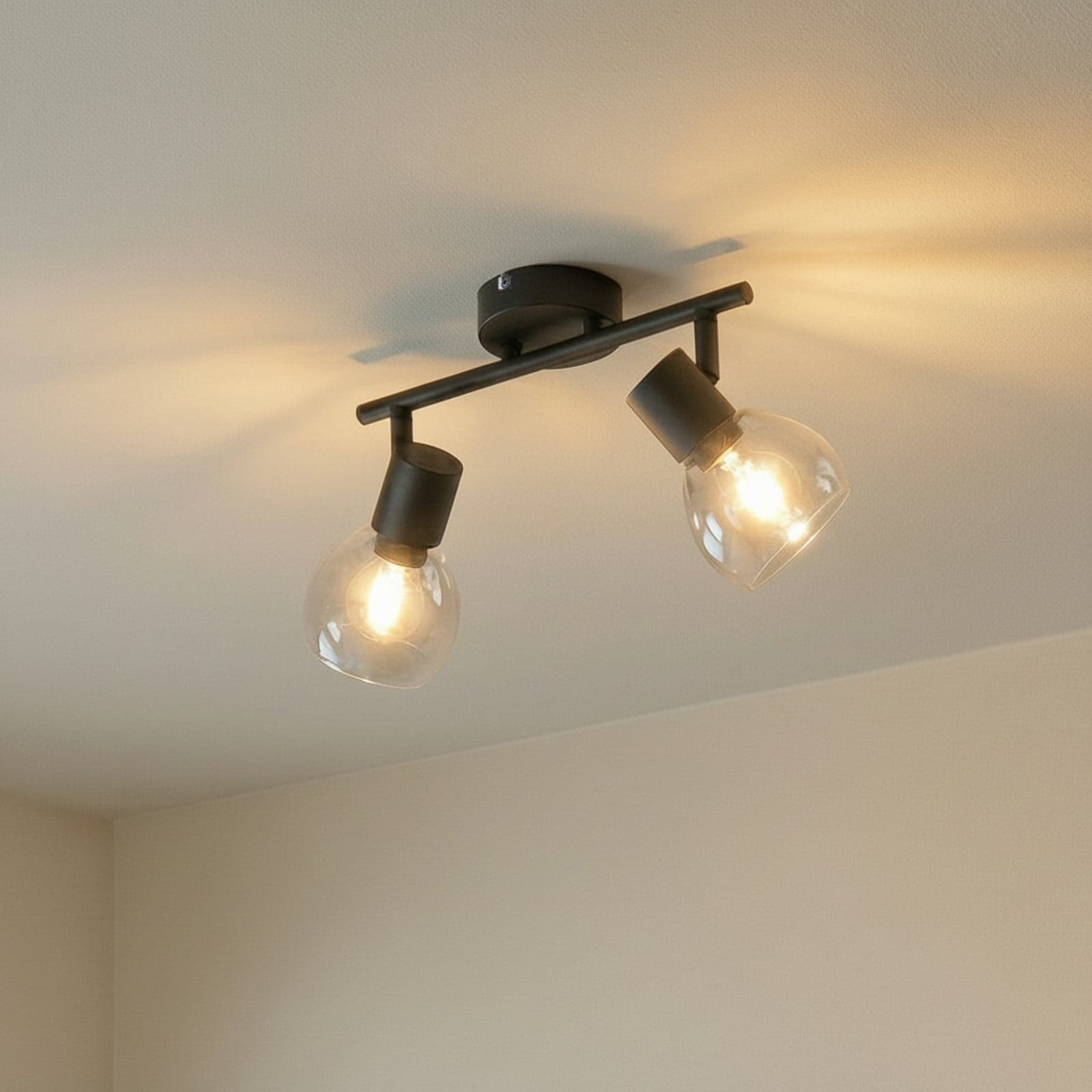 Pendura 2 Taklampe Svart/Røyk Grå - Lindby - Spisestue - Moderne - Metall - Med flere lyskilder