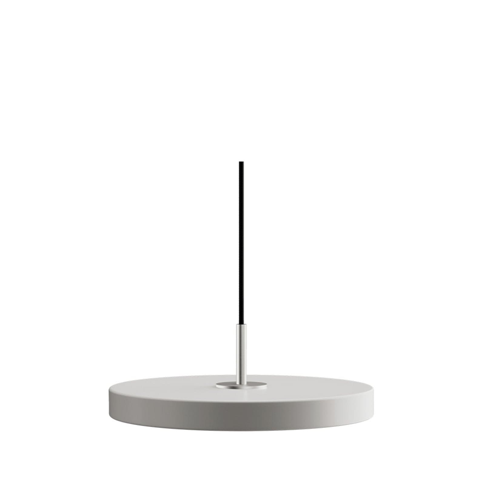 Asteria Plus pendellampe, Ø 30 cm, lysegrå/stål - UMAGE - Stue - Metall