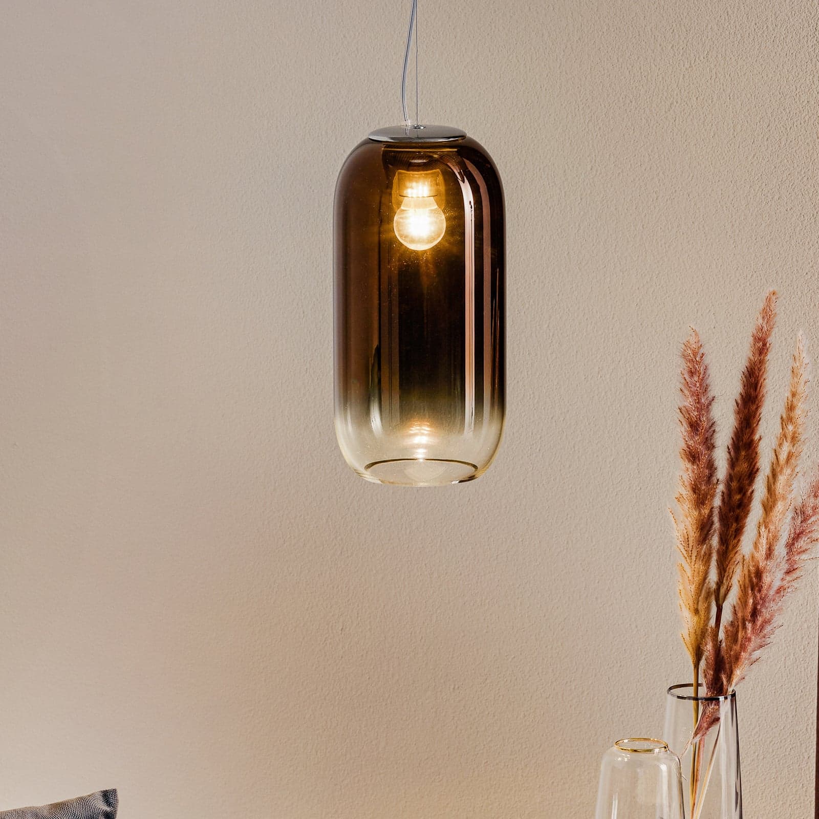 Gople Mini Pendel Bronze - Artemide - Stue - Design - Glass - Med en lyskilde