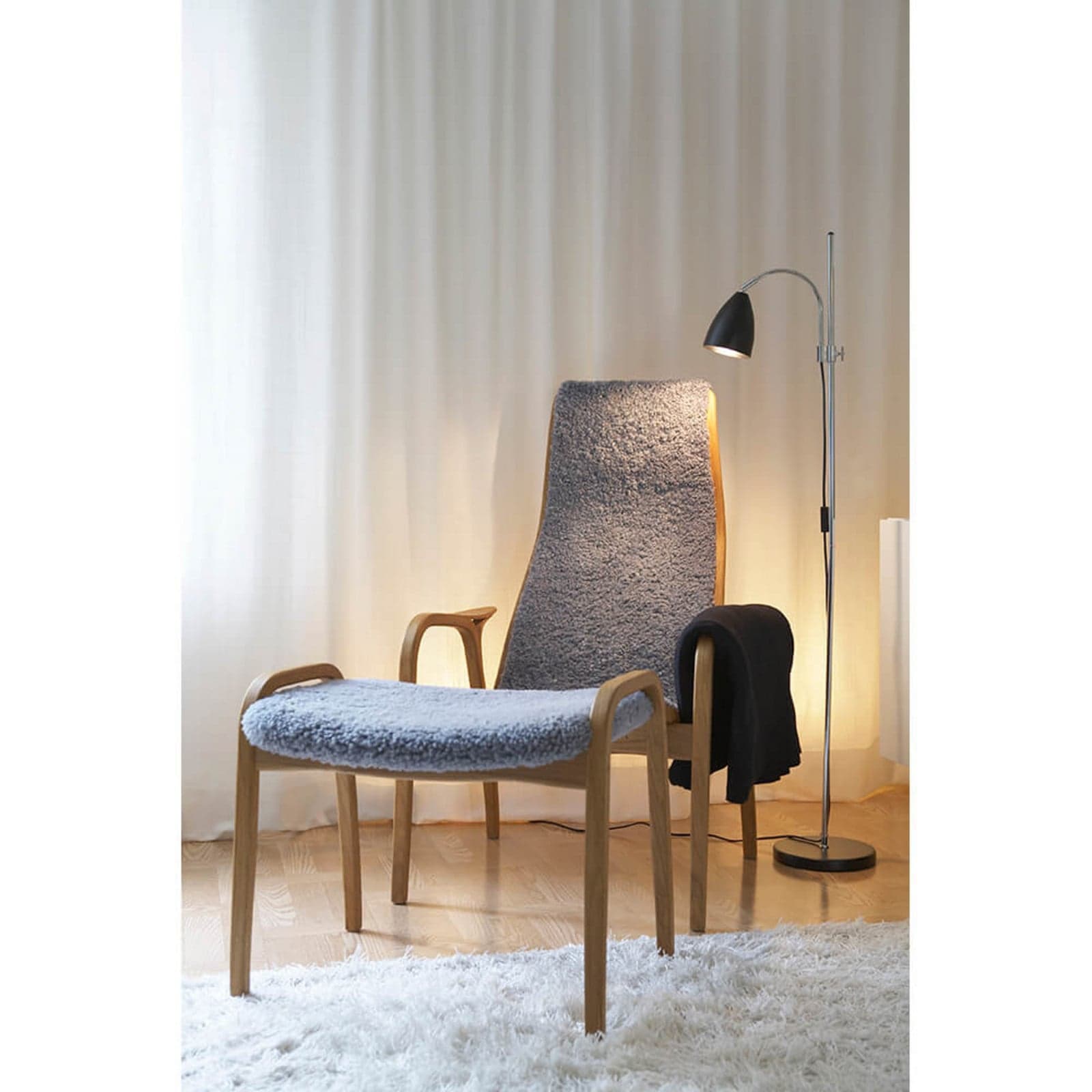 Sway Gulvlampe Matt Hvit - Belid - Stue - Metall