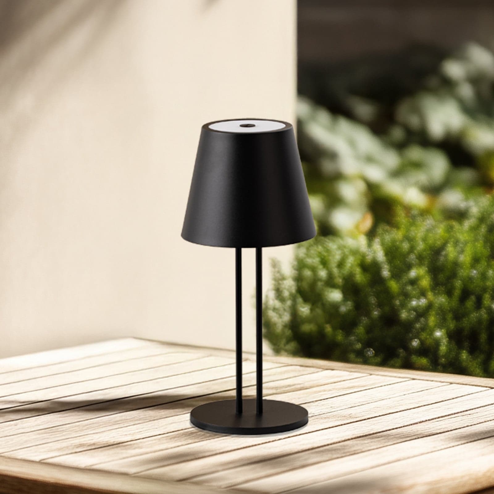 Janea Twin Portable Bordlampe Dim. IP54 Svart - Lindby - Terrasse - Moderne - Metall - Med en lyskilde