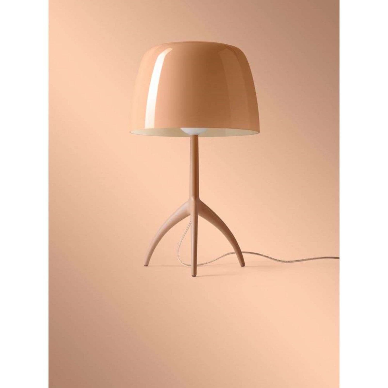 Lumiere Grande bordlampe, cipria beige, 45 cm - Foscarini - Stue - Aluminium