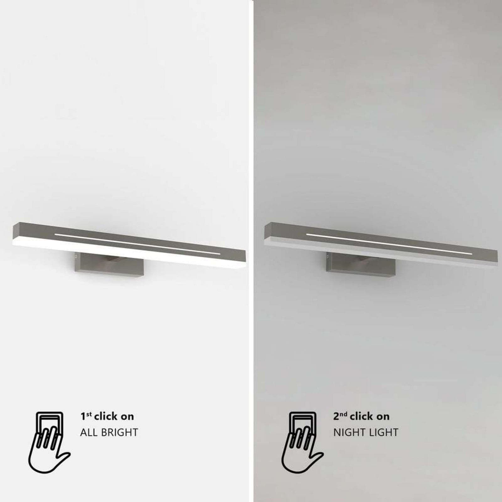 Otis 60 Vegglampe Chrome - Nordlux - Bad - Aluminium
