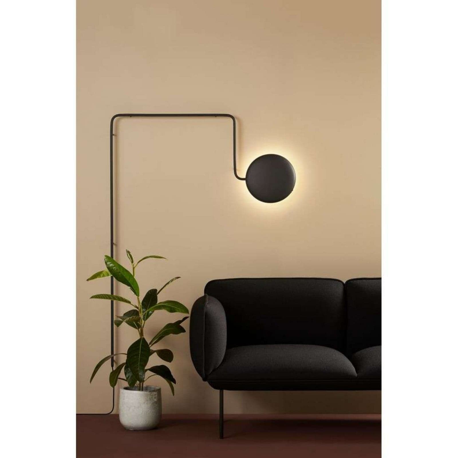 Mercury Vegglampe Black - Woud - Stue - Metall