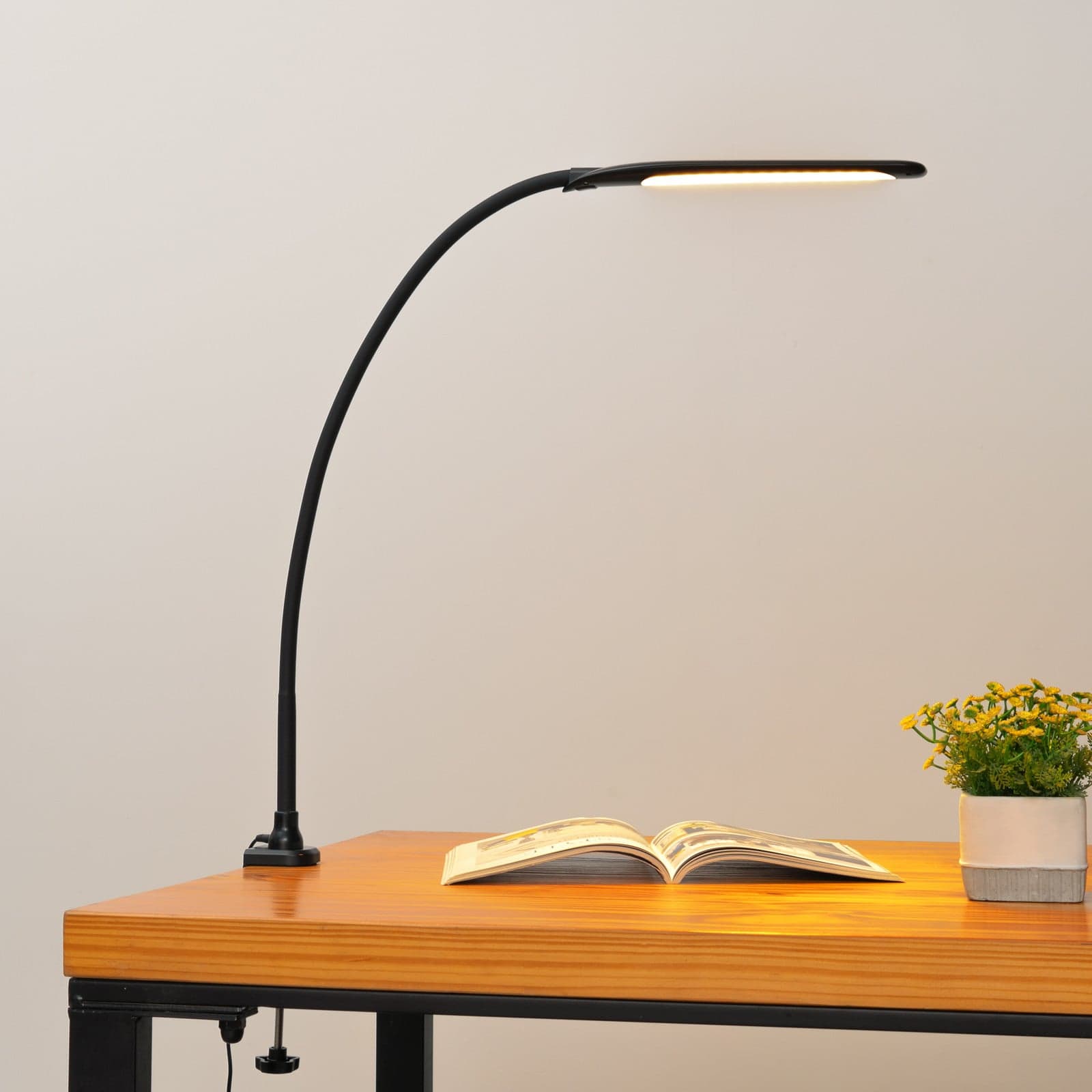 Nilay LED Clip-lampe CCT Svart - Lindby - Arbeidsrom / kontor - Moderne - Metall - Med en lyskilde