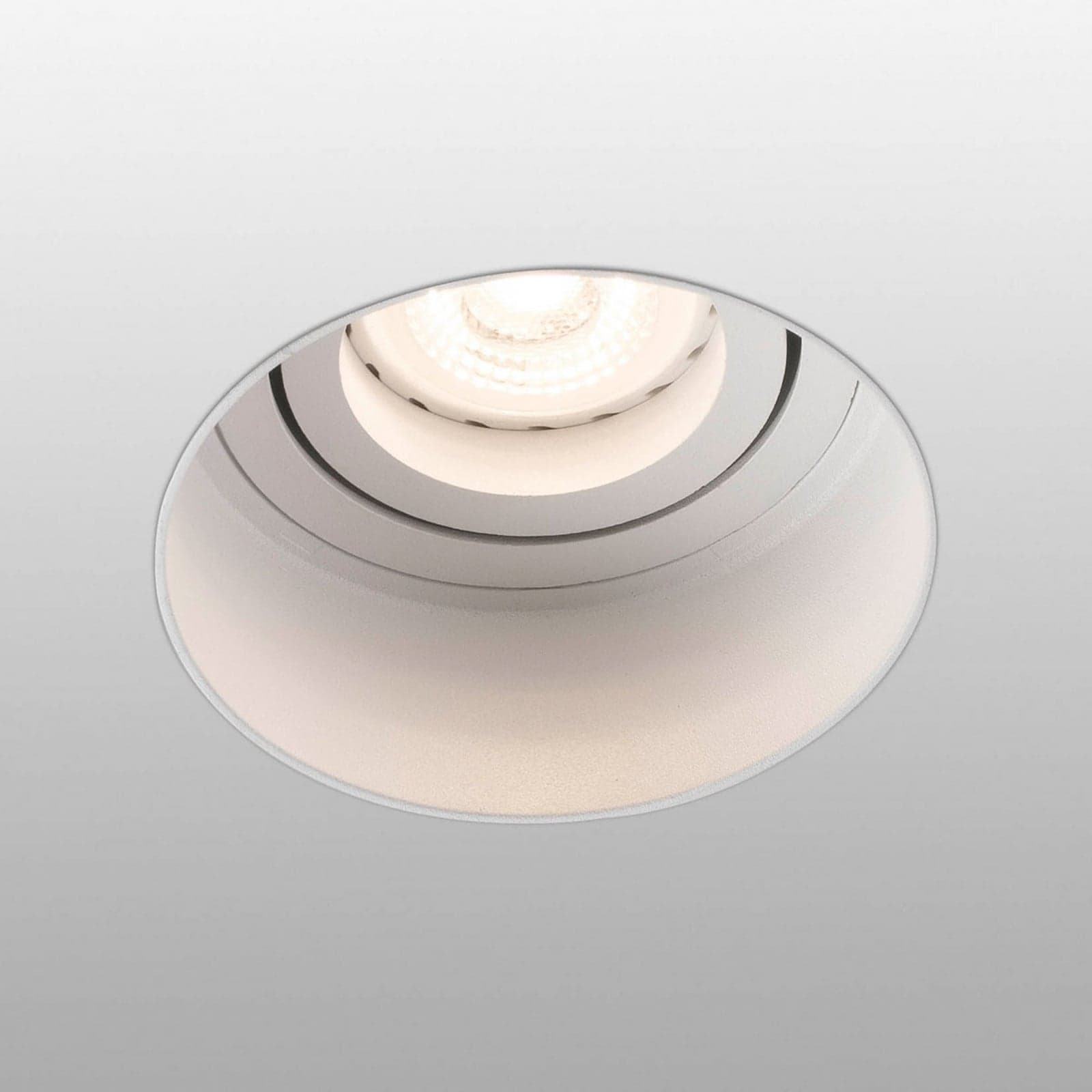 Hyde innfelt spot, rund/svingbar, hvit, Ø 8,2 cm – Faro FARO BARCELONA - Entré - Moderne - Metall