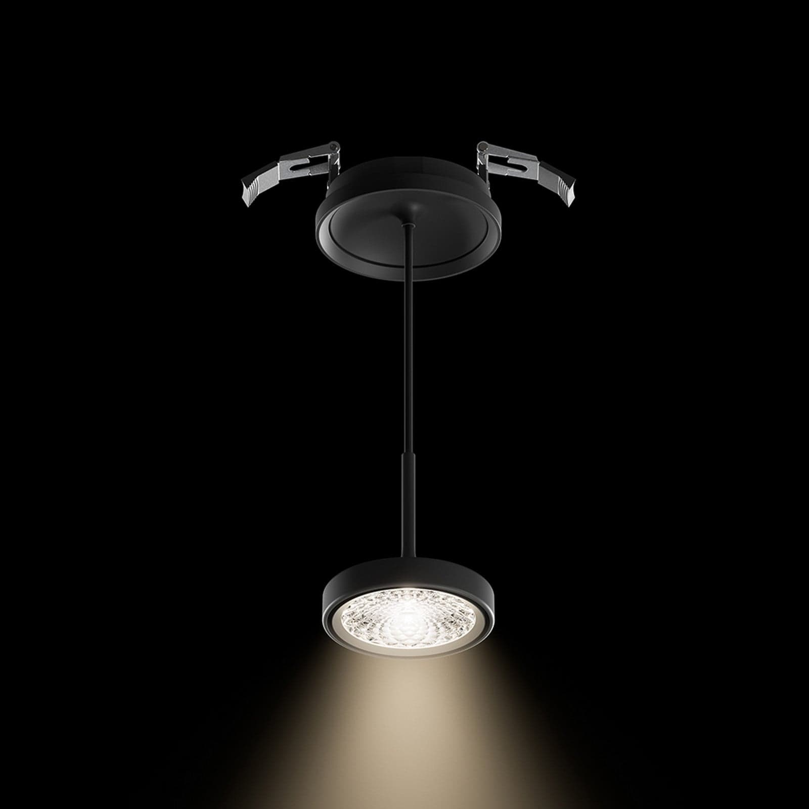 Nivo LED-hengelampe, svart, 36°, innfelt, dimbar – Sigor - Stue - Moderne - Aluminium - Med en lyskilde