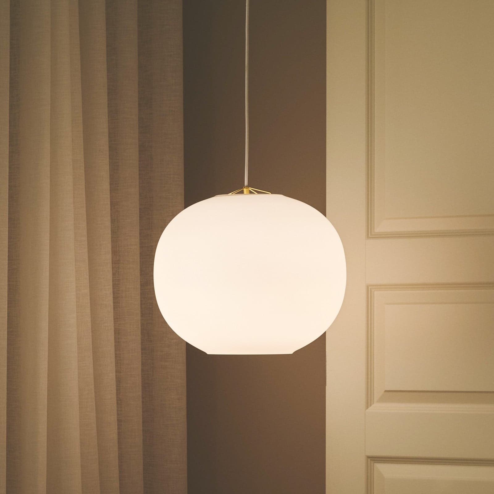 Navone 40 Pendel White - DFTP DFTP by Nordlux - Stue - Glass - Med en lyskilde