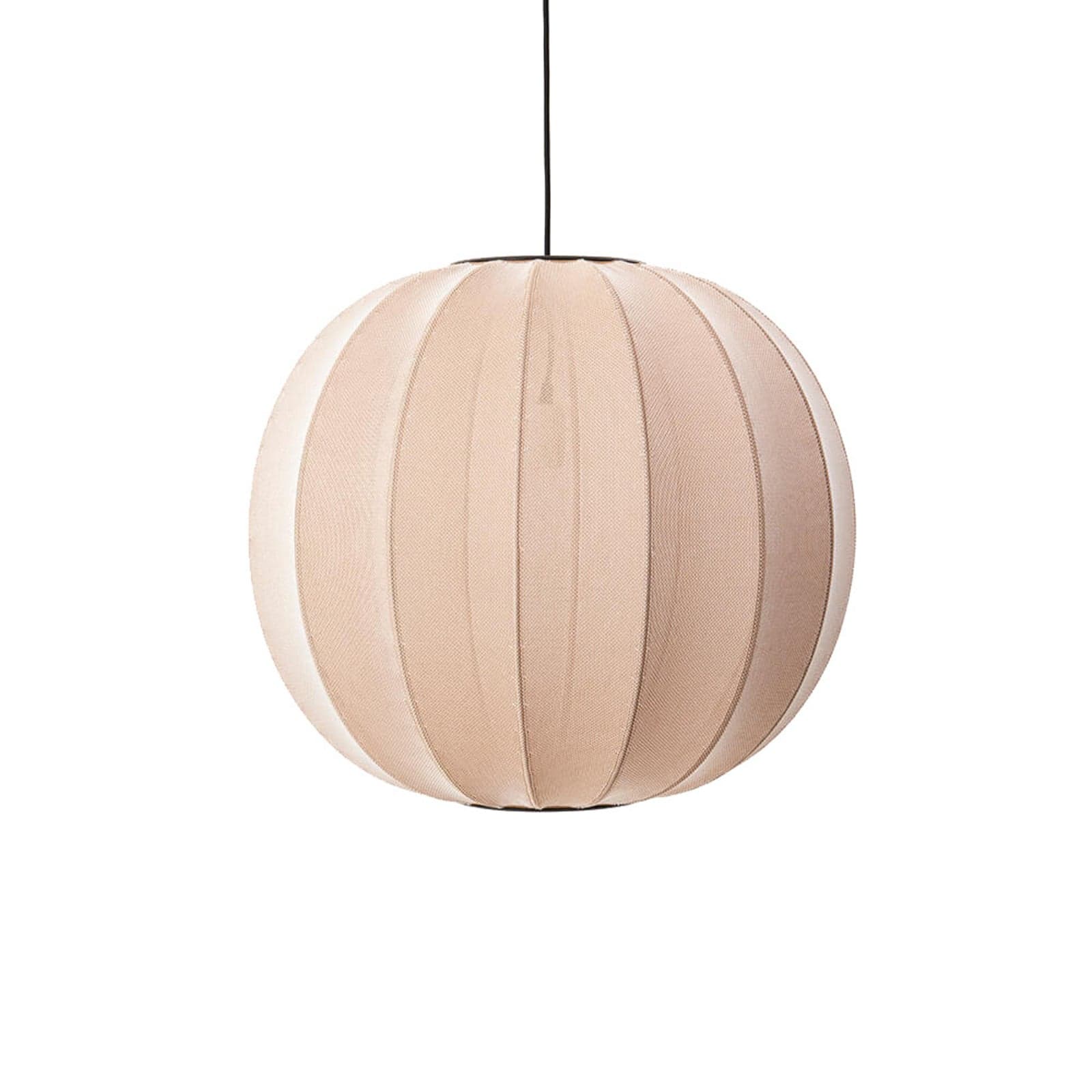 Knit-Wit 60 Round Pendel Sand Stone - Made By Hand - Soverom - Aluminium