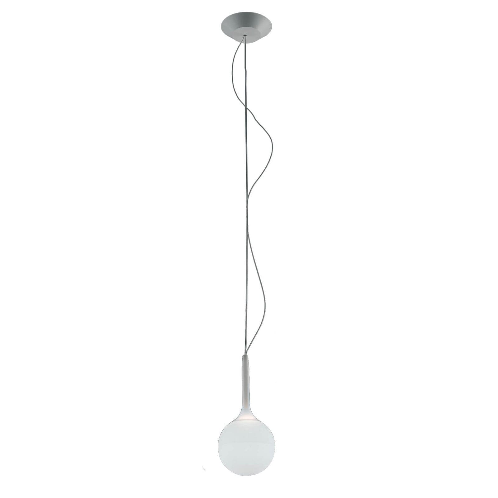 Castore 14 Pendel White - Artemide - Stue - Design - Glass - Kule